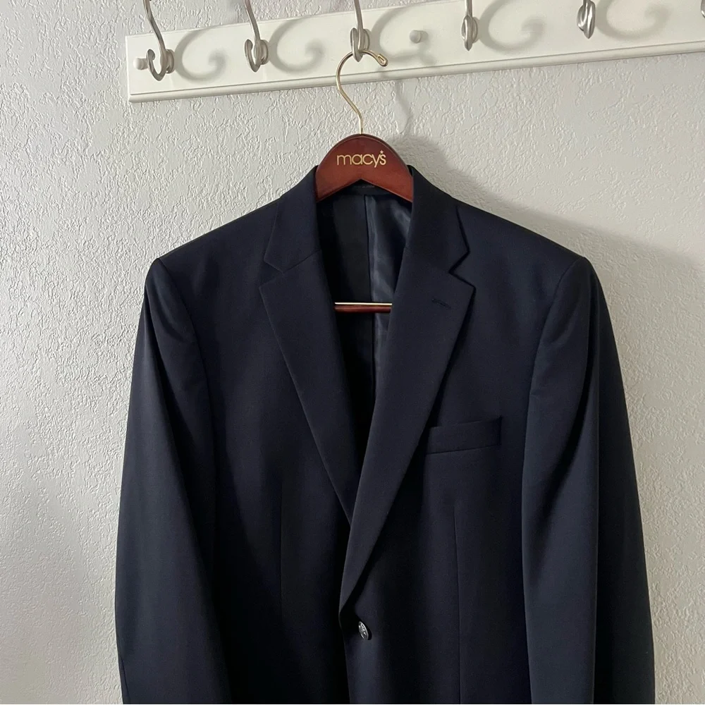 Michael Michael Kors Navy Blue Single Breasted Blazer